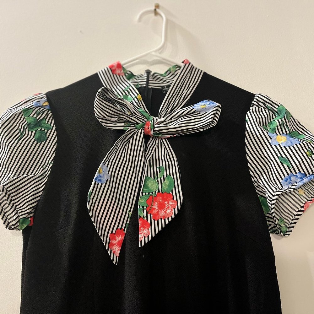 Smak Parlour Black dress with bow